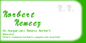 norbert nemecz business card